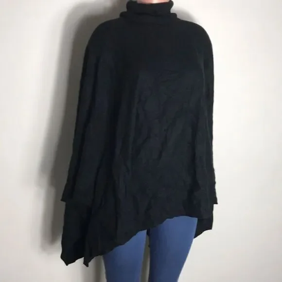 Soft by NAADAM 100% Cashmere Turtleneck Poncho